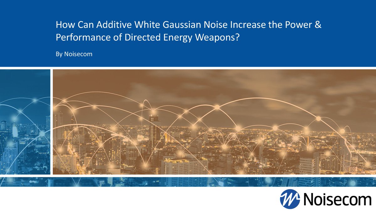 WTGinnovation's tweet image. How can additive white Gaussian noise increase the power and performance of directed energy weapons? Uncover the answer in this must-watch, on-demand #webinar from Noisecom. hubs.la/Q02dplqK0 #DirectedEnergy #AWGN