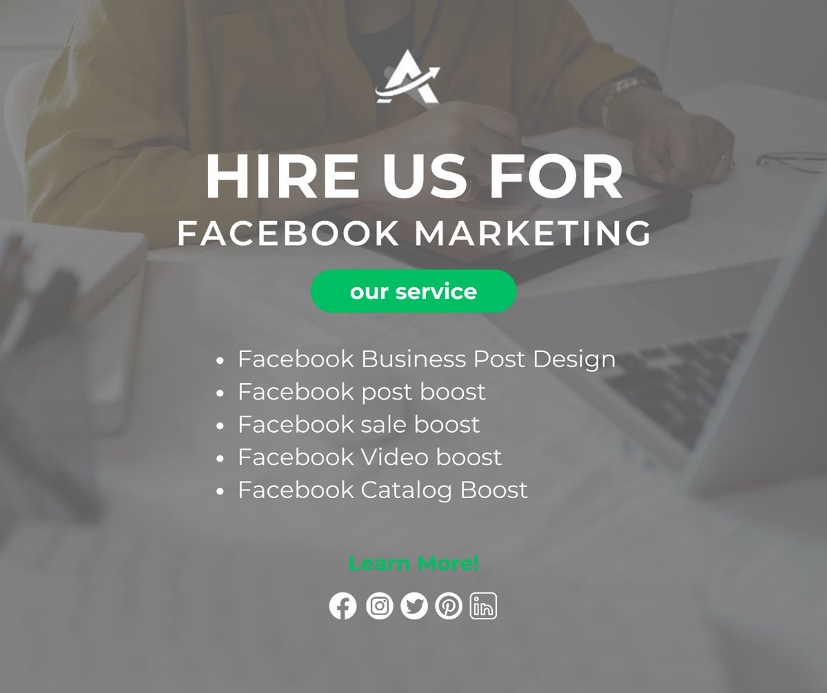 Grow Your business with a Facebook boost 😍 
#googleanalytics #boost  #facebookmarketing #businessowner  #instagrammarketing #agency #webdeveloper #webdesign #graphicsdesign #socialmediamarketingtips #digitalmarketing #marketingdigital #socialmedia #personalbranding