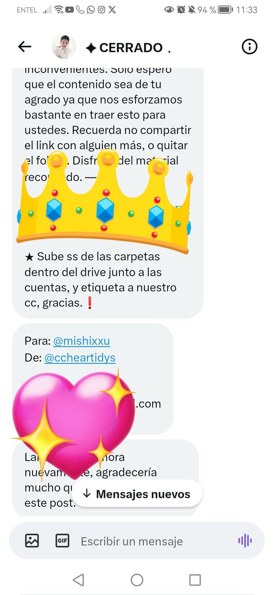 mishixxu's tweet photo. Gracias admin por el regalito y darme la oportunidad de ganar <3 @ccheartidys https://t.co/fHB7Lhid17