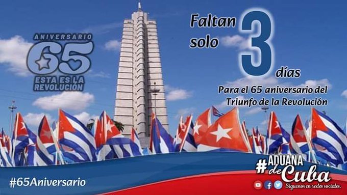 #EstaEsLaRevolución,
#JuventudAduanera 
#65Aniversario,
#AduanaVillaClara, 
#AduanadeCuba