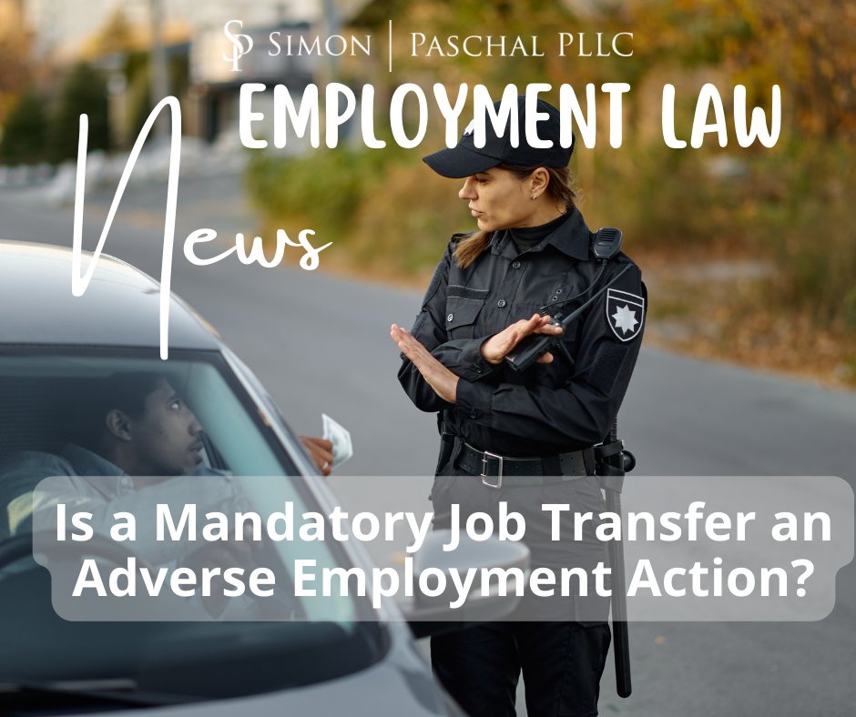 Is a mandatory job transfer an adverse employment action under federal law? SCOTUS will decide. A female police officer alleges an unwanted job transfer was discriminatory &amp; denial of a subsequent requested transfer was retaliatory. #HR #EmploymentLaw bit.ly/3uuqqC3