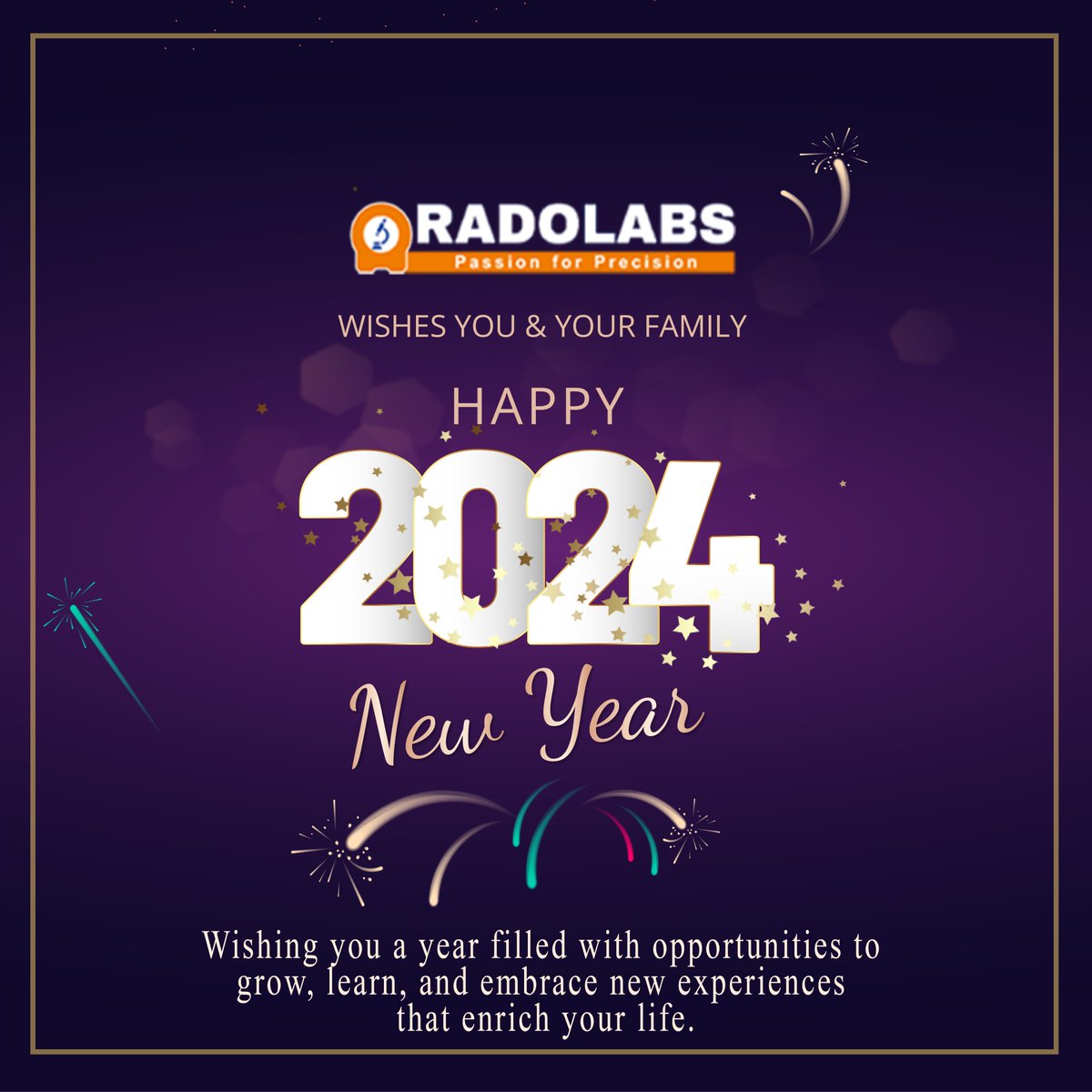 Radolabs1's tweet photo. Radolabs wishes you a year filled with opportunities to grow, learn, and embrace new experiences that enrich your life.
#NewYear2024 #happynewyear #newlife #newrésolution https://t.co/ZIk2k6SaVS