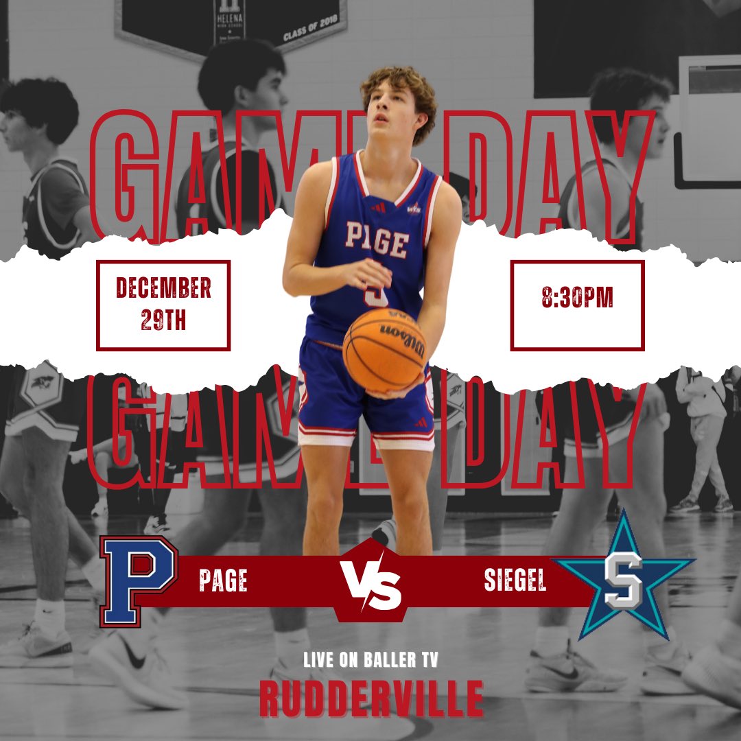 Music City Hoopfest continues today in Rudderville.  Page Hoops closes out the day against Siegel at 8:30pm!

🆚 Siegel
📍 Rudderville
⌚️ 8:30pm
🎟️ Cash Gate
👀 BALLERtv balr.co/B6cv6u1wcBb