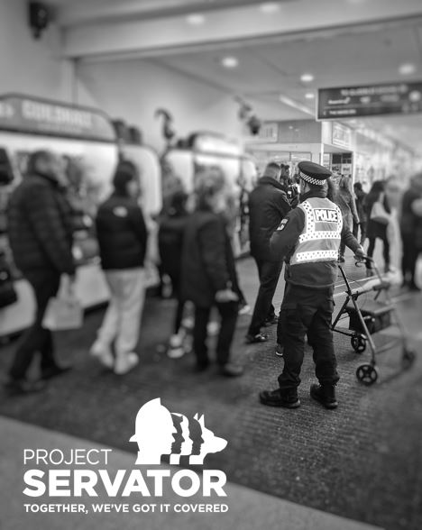 Our @DCP_Servator officers deployed @GuildhallShops in #Exeter during the sales, using a variety of tactics. Crowded Spaces = #ProjectServator.