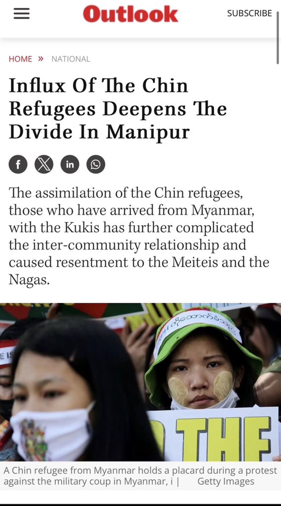 Let's unite to protect Manipur's REAL indigenous #ScheduledTribes ‼️

The unchecked illegal immigration is diluting the rights and heritage of original inhabitants like the Meiteis, Mao, Tangkhul, Moyon, Kabui, etc. 

#StopIllegalCitizenship and  #StopIllegalSTstatus 

<a href="/GOI/">おおえ</a>