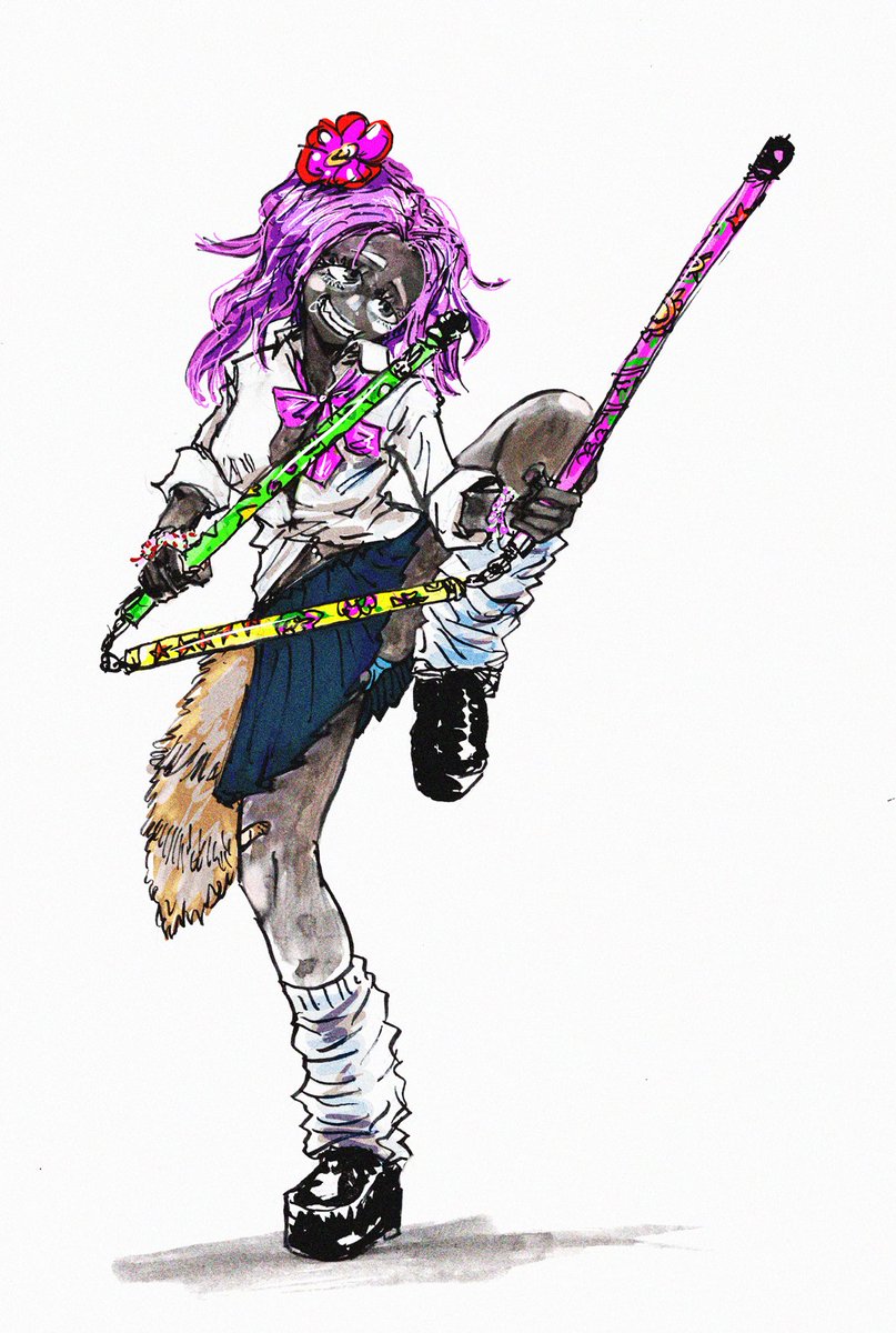 「3 Section Staff gal」|サークルやくいほんのイラスト