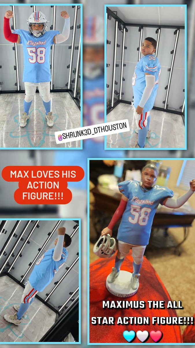 ShakirahThomas2's tweet photo. How cool is this!!! Maximus the 2023 Senior Kingwood All-Star Action Figure!!! What a way to remember little league football for my baby boy!!! #FootballMomma #ImSoExtra #BoyMom #FootballIsLife #KFL https://t.co/I9usxTCaz4
