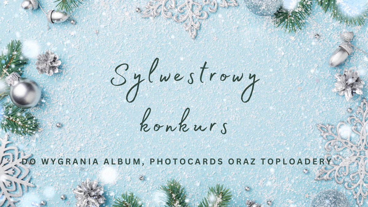 SklepKpopowy's tweet photo. [KONKURS]

Na zakończenie (i w sumie rozpoczęcie) roku, mini konkurs. Do wygrania album, photocards oraz toploadery! 

Wystarczy napisać biorę udział w odpowiedzi na tweeta i dać rt!

Zwycięzce ogłosimy 01.01.2024 o 20 i do wtedy można się zgłaszać! https://t.co/1kG58sKFdh