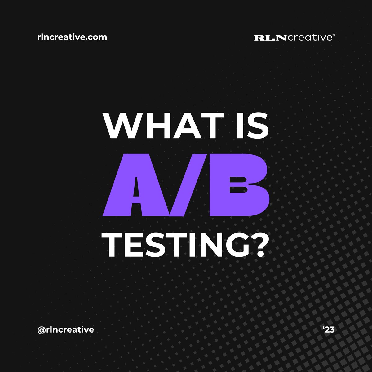 RlnCreative's tweet image. A/B testing, also known as split testing, is a method used in marketing and product development to compare two versions (A and B) of something, such as a webpage, email campaign, or advertisement. 

 #MarketingSuccess #DigitalMarketing #OptimizationMagic #DataDrivenDecisions