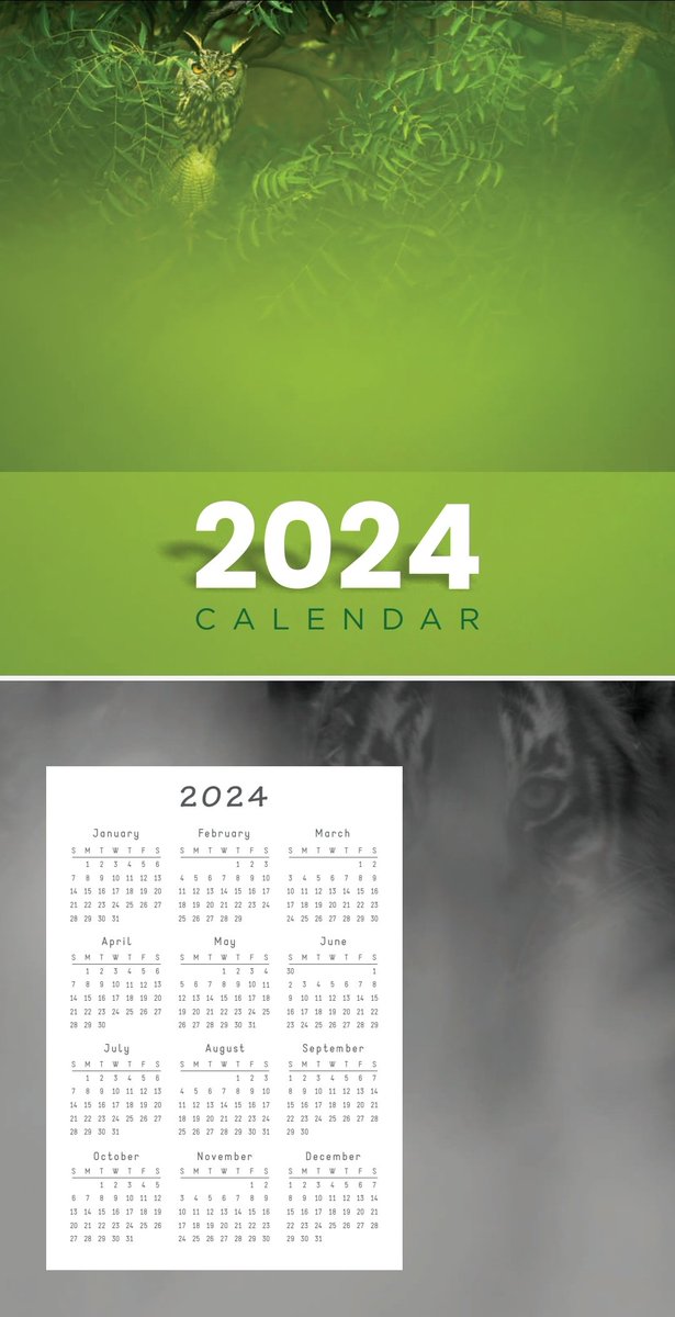 arvindrthy's tweet photo. I've got some 8x8 inch Table top Wildlife calendars printed. DM, to purchase yours. 

#Calendar2024  #HappyNewYear2024 https://t.co/qamNxr2Fer