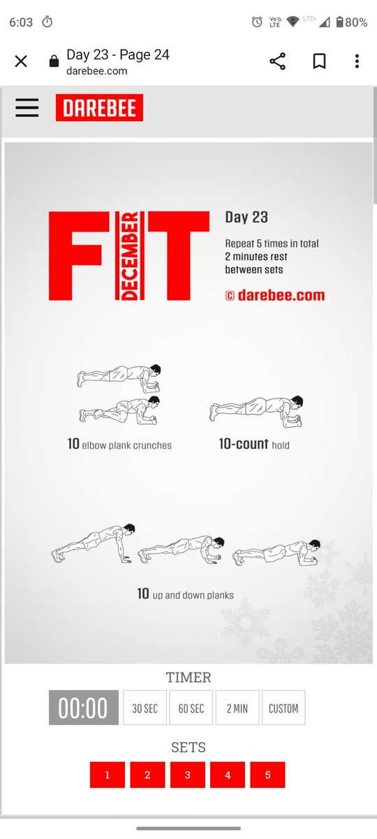LSHUBHAM18's tweet photo. Day before yesterday also did
@darebees
D22 and D23 #FitDecember #darebeeworkouts
#productivity #meditate #selfcare #growthmindset #fitness https://t.co/RoWymC8BSy