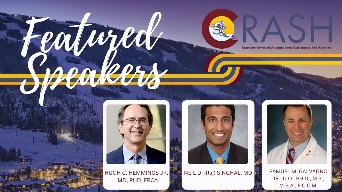 🚨 Last chance! Early bird rates for CU's CRASH #Anesthesiology Conference end today, Dec. 29 at 4 pm MST. Don't miss out on the chance to join us in Vail, CO 2/25-29/24, for a rejuvenating experience with industry experts. Secure your spot now: bit.ly/cucrash #MedEd