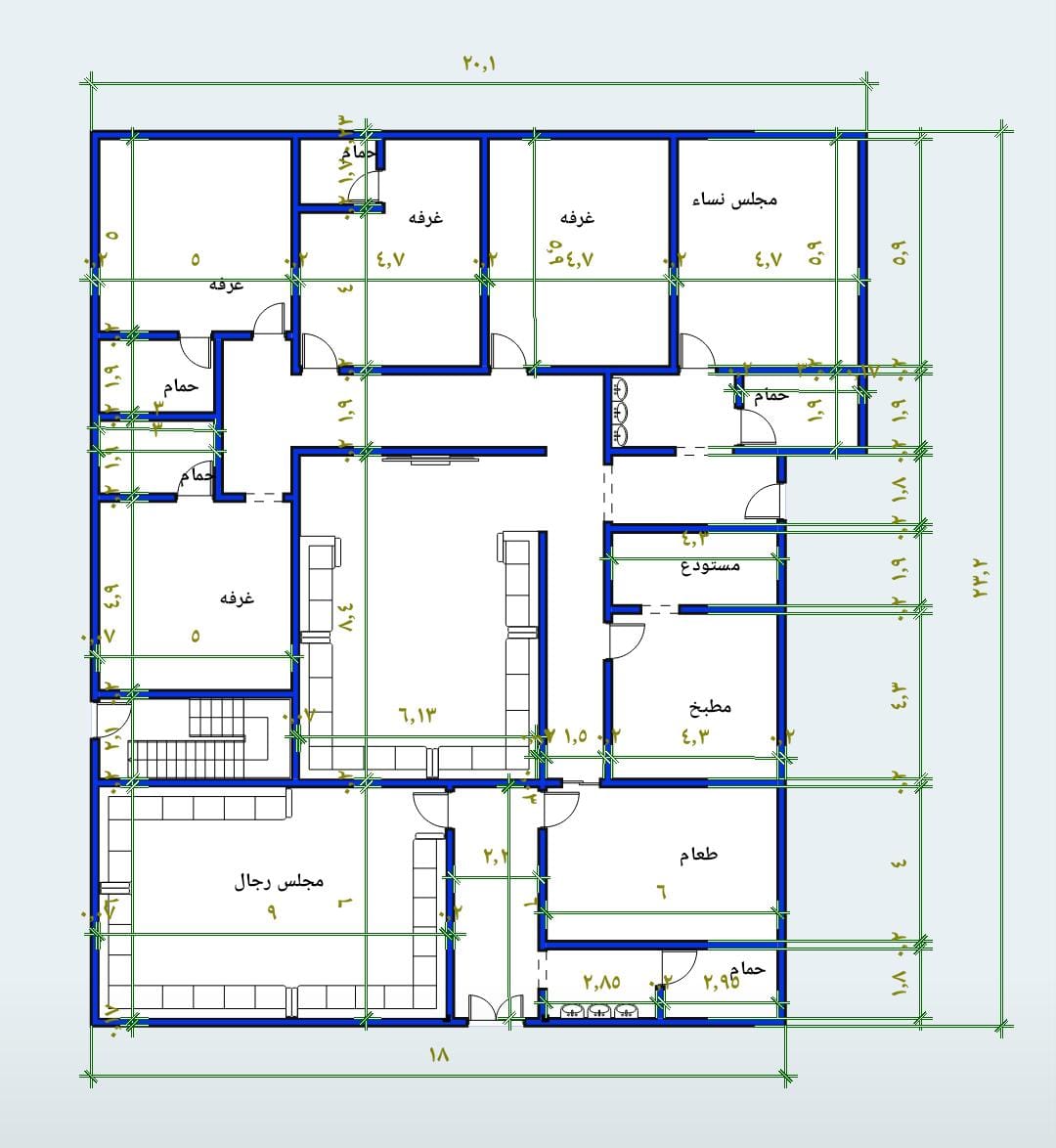 تصميم دور واحد استغلال تام للمساحات