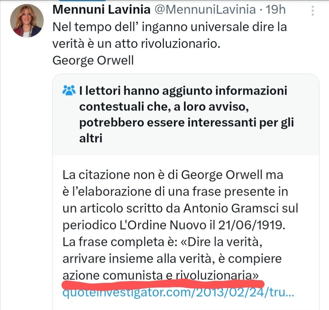 Una vita a lamentarsi dell'egemonia e poi nel loro quarto d'ora di celebrità trasudano Gramsci

#Mennuni