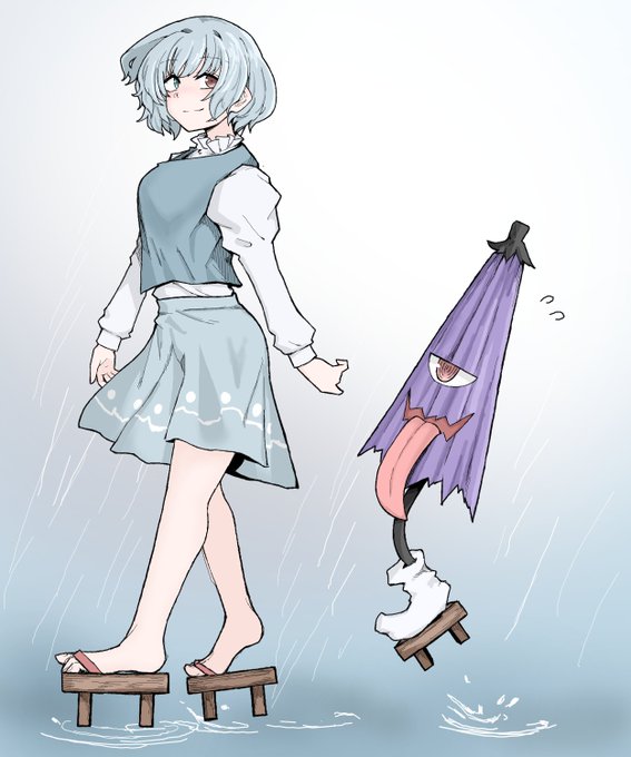 「多々良小傘 青いスカート」の画像/イラスト/ファンアート(新着)