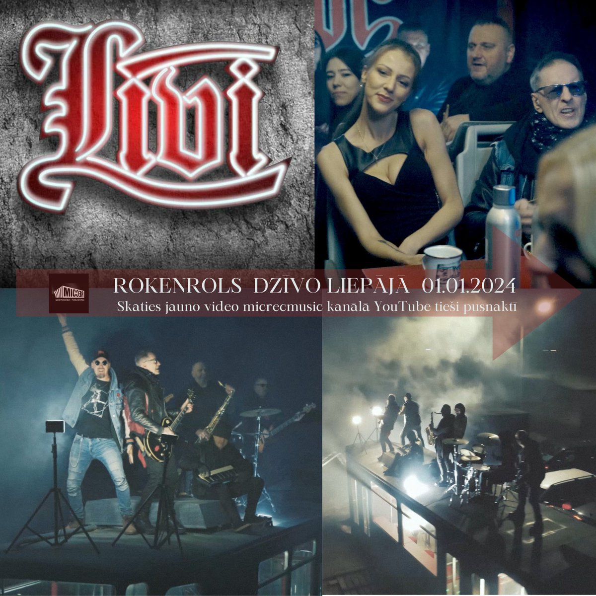 LĪVI - "Rokenrols dzīvo Liepājā"
01.01.2024 plkst 00.00.01
Skaties micrecmusic YouTube