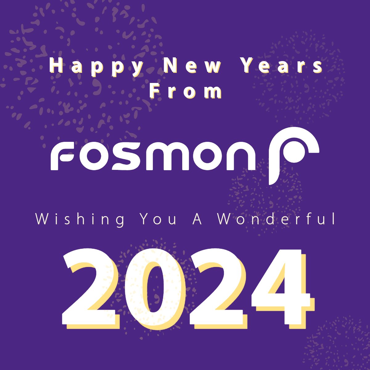 FosmonTech's tweet photo. Happy New Year from Fosmon! 🎉🌟
Here's to new adventures, new connections, and new tech innovations ahead! 🚀✨ #HappyNewYear https://t.co/8G1IMwSbLD