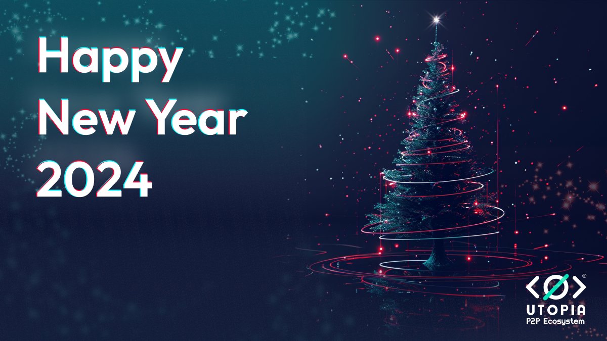 🎉 Wishing everyone a Happy New Year and Merry Christmas from the Utopia P2P! 🌟 May the coming year be filled with joy, success, and endless possibilities. Let's make 2024 a year of growth and positive moments together! 🚀✨ #HappyNewYear #Utopia2024'