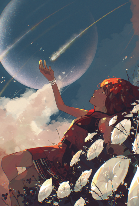 「moon shooting star」 illustration images(Latest)