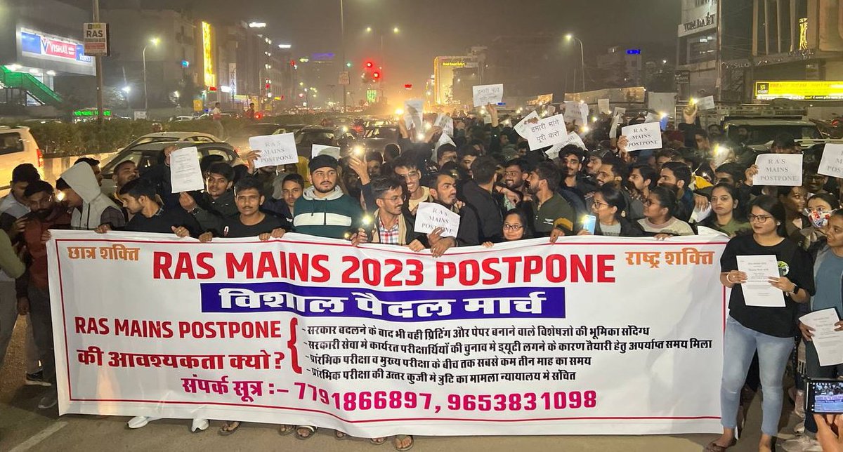 आरएएस मुख्य परीक्षा की तैयारी करने वाले सभी अभ्यर्थी की जायज मांग को माना जाए..!
<a href="/JATbera1/">Bhera ram</a>
<a href="/BhajanlalBjp/">Bhajanlal Sharma</a>
#RAS_MAINS_स्थगित_करो