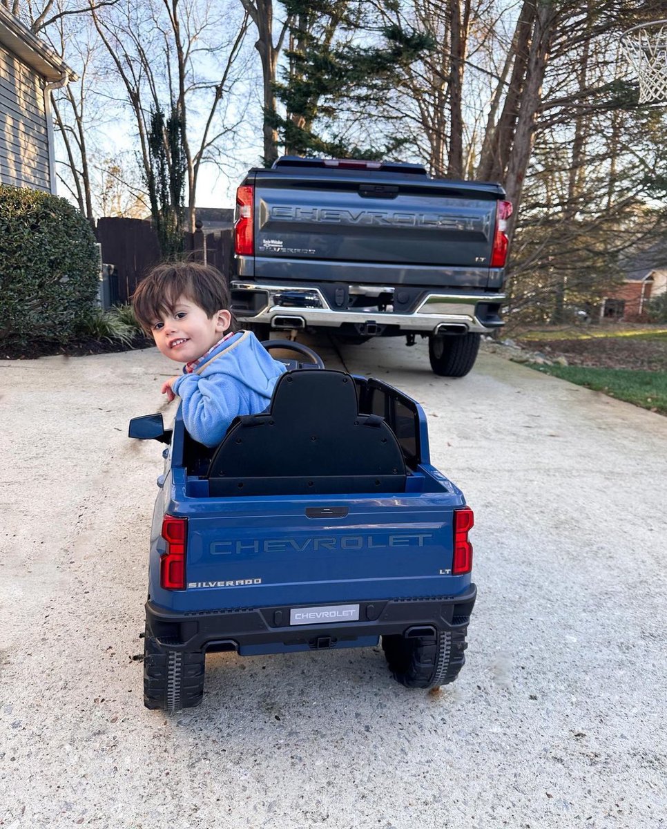 CHEVROLET runs in the Family! Congrats on your new Silverado little man. #chevy #chevrolet #silverado1500 #truck #greenville #southcarolina