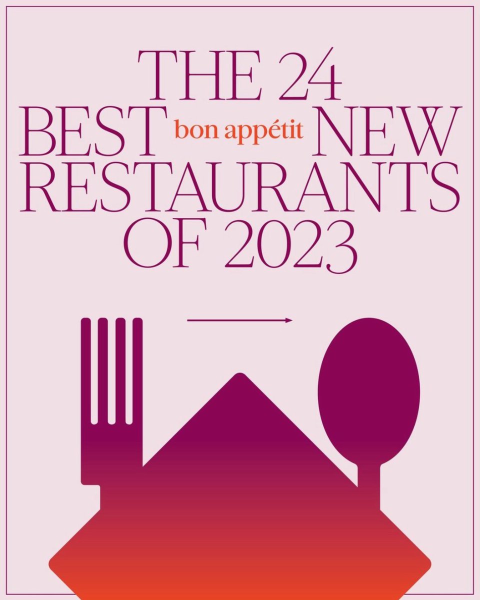 AmericanRangeUS's tweet photo. Our friends at Bon Appétit embarked on a nationwide quest to reveal the 24 Best New Restaurants of 2023. 🍽️ At American Range, we proudly celebrate the innovation and mastery that shaped 2023. 👏 Explore the complete list at https://t.co/ovmAx6ncv1. 

📷: @bonappetit https://t.co/Ycb06OOmsW