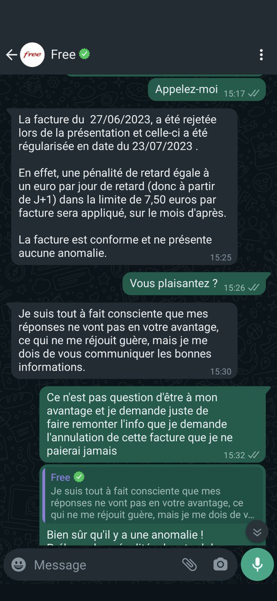 FrancoisGleize's tweet photo. Salut @free #freemobile
Pourrais-tu stp enfin accepter d'annuler cette facture de 7,50 € pour "pénalité de défaut de paiement"... 
Car en effet quand on décède comme ma mère, il n'est pas toujours évident de payer ses factures à temps. https://t.co/gj0aZBNoLX
