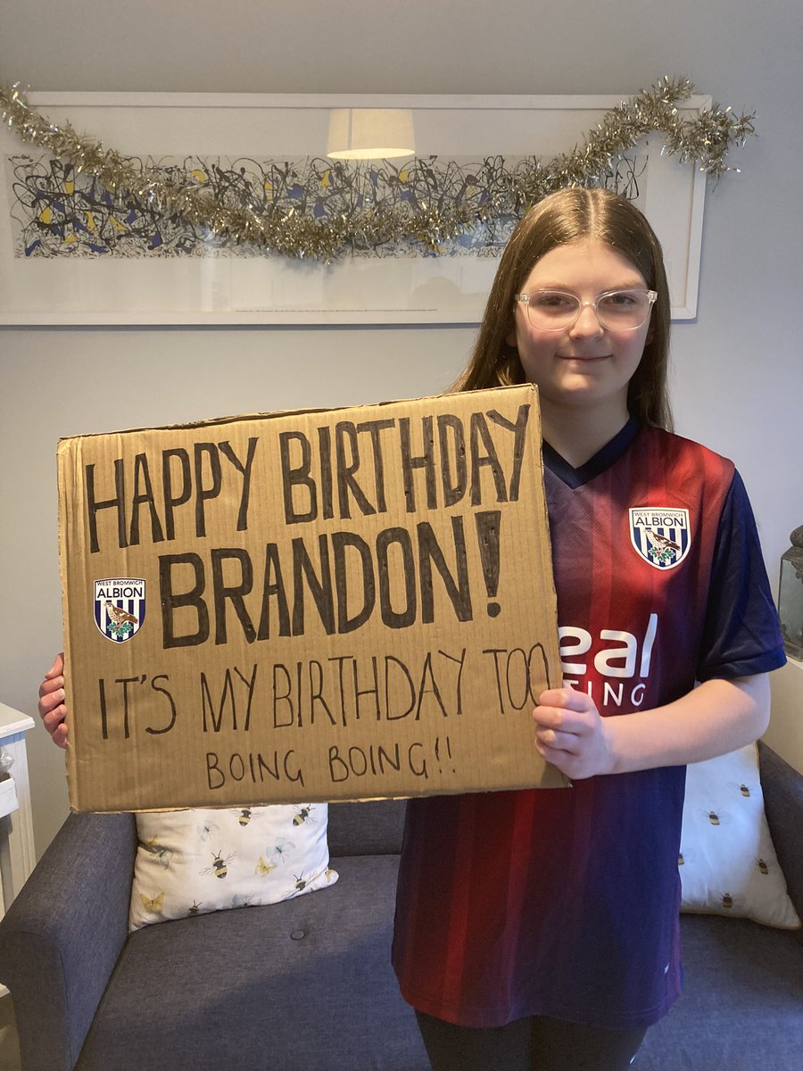 Happy birthday #bta it’s my birthday today too! Can we get a birthday buddies selfie after the match please?! We are in the East stand where it meets the Birmingham road stand end <a href="/WBA/">West Bromwich Albion</a>