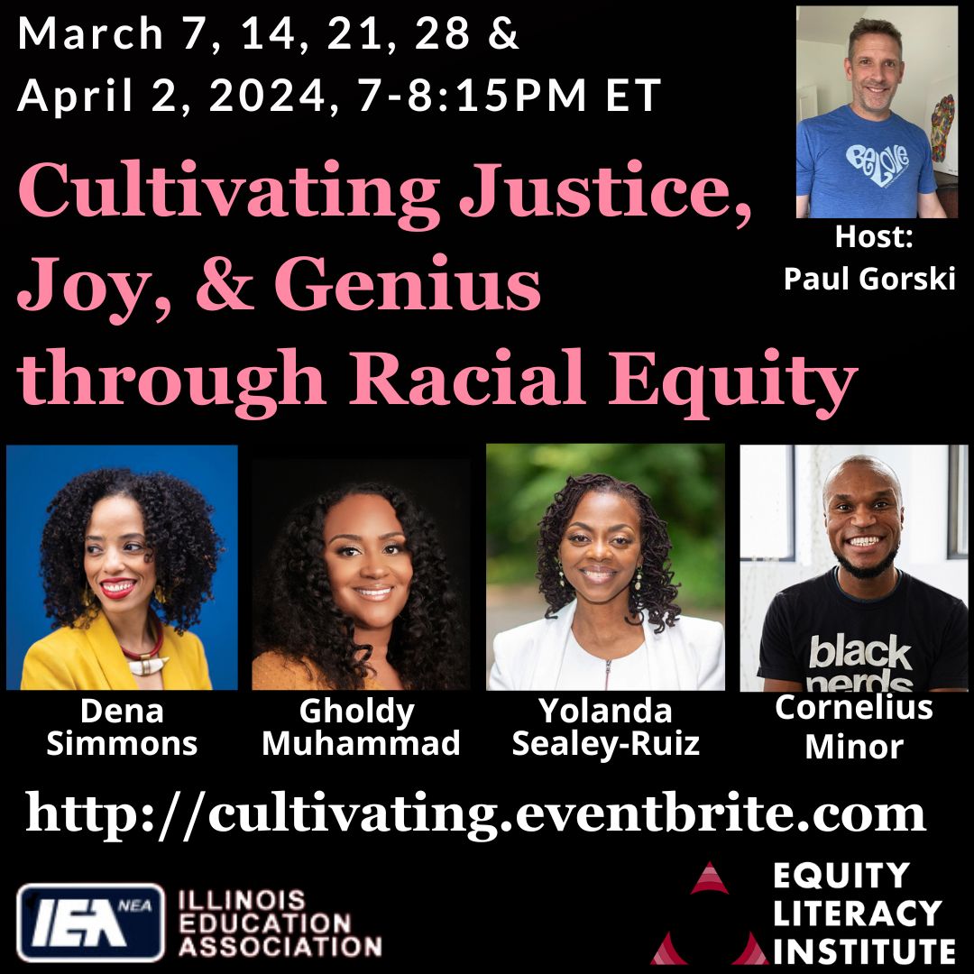 Starting in 2 months! Five workshops: one each by @DenaSimmons, @MisterMinor, @RuizSealey, and @GholdyM, and then one with all four of them. I'll facilitate. Learn more at cultivating.eventbrite.com.