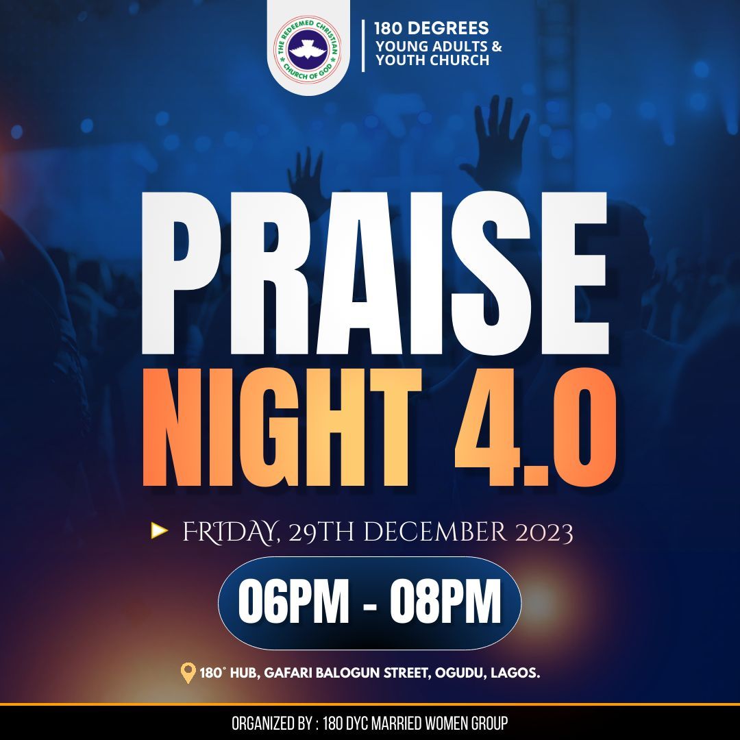 180dyc's tweet image. #Update 

Don&apos;t play! It&apos;s time to give praise.

#Joyoverflow
#rccg180dyc
#praisenight