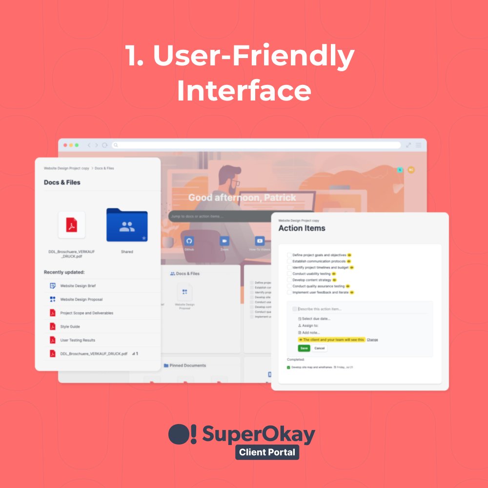 ThisIsSuperOkay's tweet photo. 🌐 Top 5 client portal features to have

1️⃣ User-Friendly Interface
2️⃣ User Permissions
3️⃣ Customization Features
4️⃣ Integrations (Embedded Apps): Seamless Connectivity
5️⃣ White Label Client Portals: Branding Excellence

🚀 Focus on what truly matters. 🚀

https://t.co/bL87Fmx8Ja https://t.co/1zLwEWsKY5