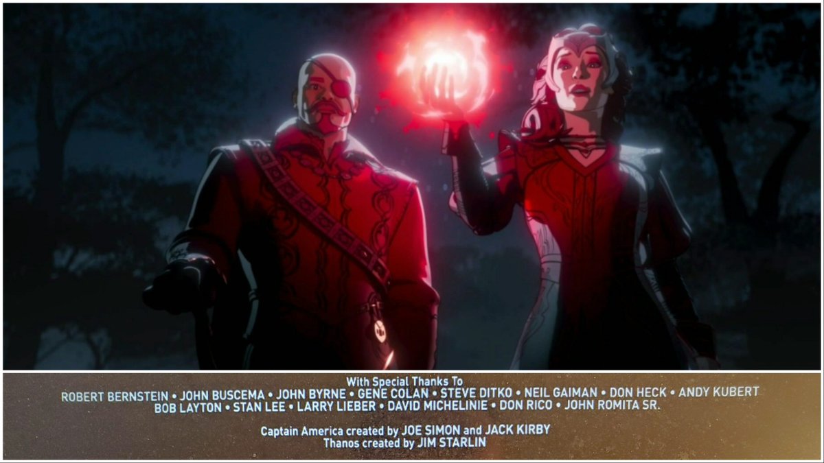 bleedingcool's tweet photo. Here's a look at how #WhatIf...? S02E08: "What If... the Avenger Assembled in 1602?" thanked comics writer #NeilGaiman & artist #AndyKubert. / #Marvel1602 #MCU #Marvel 🔗 https://t.co/GDetbgWQ7j https://t.co/2XsVCFKYoC