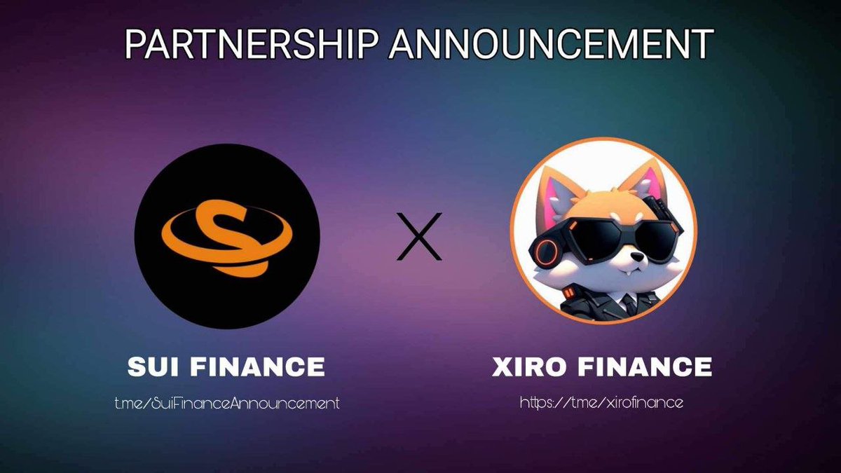 XiroFinance's tweet photo. 🤝Partnership Announcement: 🤝
Sui Finance and Xiro Finance Unite for a Decentralized Future

Sui Finance and Xiro Finance are thrilled to announce a strategic partnership that marks a significant milestone in the realm of decentralized finance (DeFi). This collaboration is designed to harness the unique strengths of both platforms, fostering a more robust and user-centric decentralized exchange (DEX) ecosystem.

Key Highlights of the Partnership:

Interconnected DEX Platforms: The partnership aims to enhance interoperability between the Sui Finance and Xiro Finance DEX platforms. Users will benefit from a seamless experience, allowing for the transfer of assets and liquidity between the two ecosystems.

Collaborative Innovation: Joint efforts in research and development will drive innovation on both platforms. Sui Finance and Xiro Finance will collaborate on introducing cutting-edge features and functionalities to stay at the forefront of the rapidly evolving DeFi landscape.

Cross-Promotion: The partners will engage in mutual promotional activities to increase awareness and user adoption. This collaborative marketing approach will spotlight the strengths and advantages of both Sui Finance and Xiro Finance DEX platforms.

Statement from Sui Finance:
"We are excited about this collaboration with Xiro Finance, which aligns with our commitment to providing our users with the best possible decentralized exchange experience. Together, we aim to create a more interconnected and dynamic DeFi ecosystem."

📉 Chart:
https://t.co/W5daQsJk2d

UTILITY:
✅ DEX SWAP:
https://t.co/i0LmJ3uBoZ

✅SUI SCANNER:
https://t.co/MzmLPiNKbH

🕊TWITTER:
https://t.co/rBTPDLNA0w

📑WHITEPAPER:
https://t.co/1ZF6toPHNq

👨‍💻WEBSITE:
https://t.co/2XVD4O1FEA

🌎TELEGRAM:
https://t.co/aCv359gZ4C