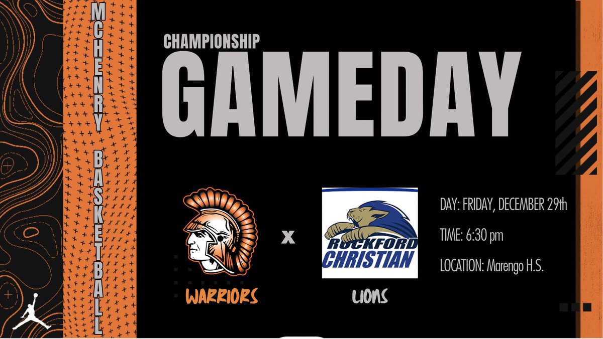 The Warriors have earned the right to play in the E.C. Nichols Tournament championship tonight vs. Rockford Christian. 6:30pm tip 

<a href="/WE_R_WARRIORS1/">McHenry Athletics</a> <a href="/Warrior__Weekly/">The Warrior Weekly</a> 
<a href="/MCHS156/">McHenry</a> 

#212