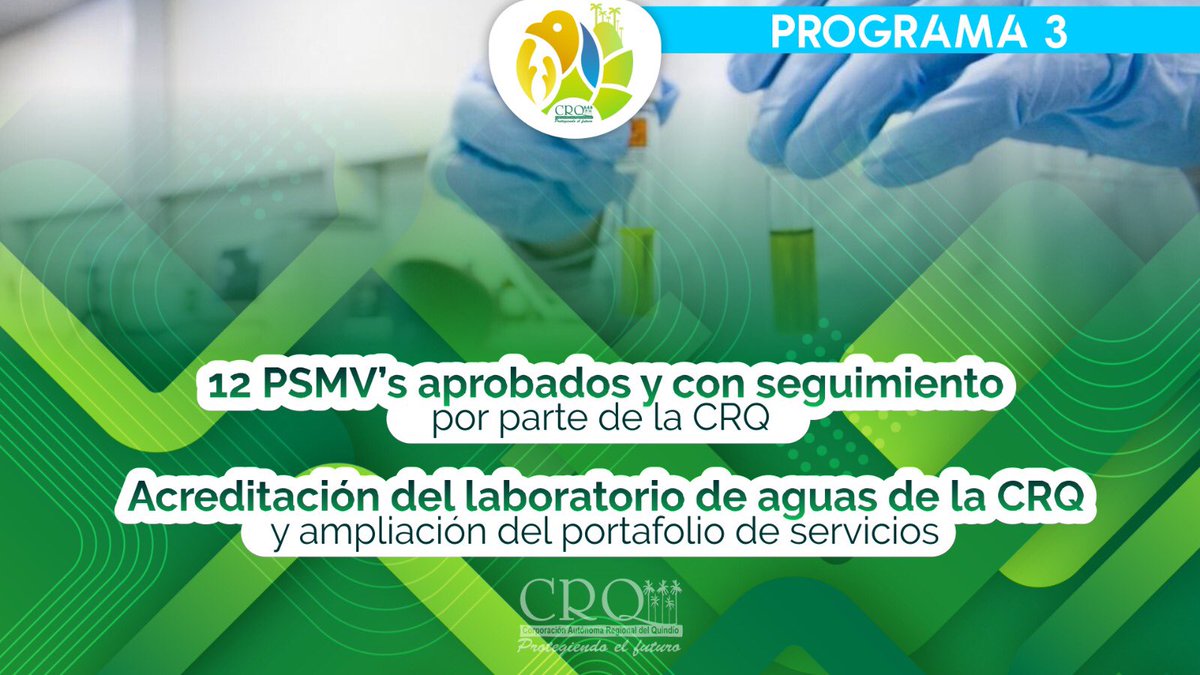 José Manuel Cortés Orozco, director general de la CRQ, fortaleció los procesos de laboratorio de la autoridad ambiental con el objetivo de contar con las herramientas de investigación obtener resultados técnicos. <a href="/ASOCARS/">ASOCARS</a> <a href="/MinAmbienteCo/">MinAmbiente Colombia</a>