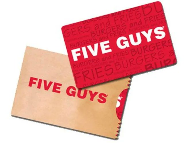 I just received 5 Guys Voucher! from Anonymous via Throne. Thank you! throne.com/houseofkorv #Wishlist #Throne
