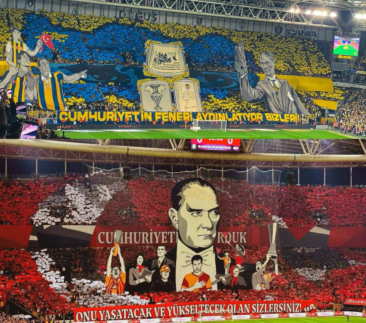 Ataturk sevgimizi sinamayin cikmayin o maca #GSvsFB