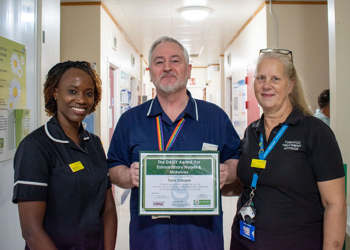 A huge congratulations to our four newest DAISY honourees! 🥳 Maddie, Tony, Kerry and Diana were nominated for a DAISY award by patients or families they have cared for and their colleagues. Read more here: northamptongeneral.nhs.uk/News/Articles/…