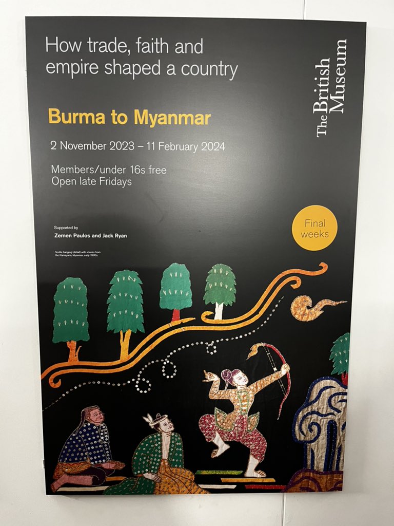 mn76's tweet photo. Myanmar exhibit at the BM 👍 https://t.co/lxok9vvZow