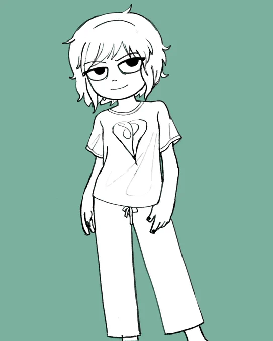 pj Ramona sketch from when Takes Off came out