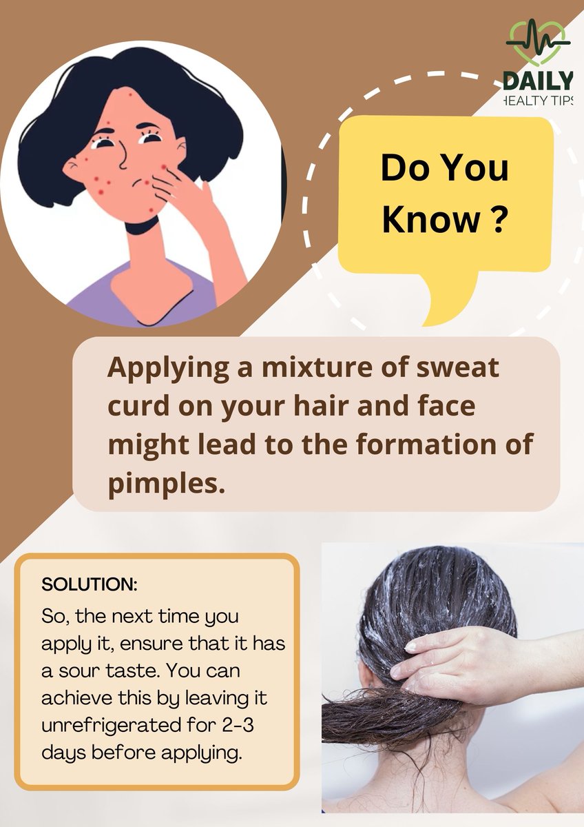 If you are experiencing pimples or acne after applying curd, one potential mistake that may be causing this issue is outlined below:
#Pimple #skincareforeveryone