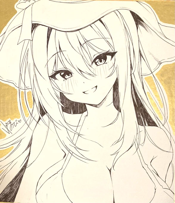 色紙追加で描きました!明日先着で配布予定です! 