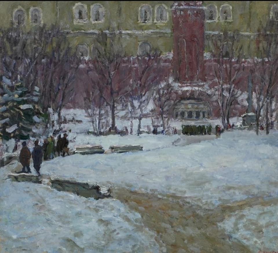 Виктор Николаевич Чулович 
(1922 – 1994). 

Москва. Александровский сад 1970 г

#СССР
#история

#живопись