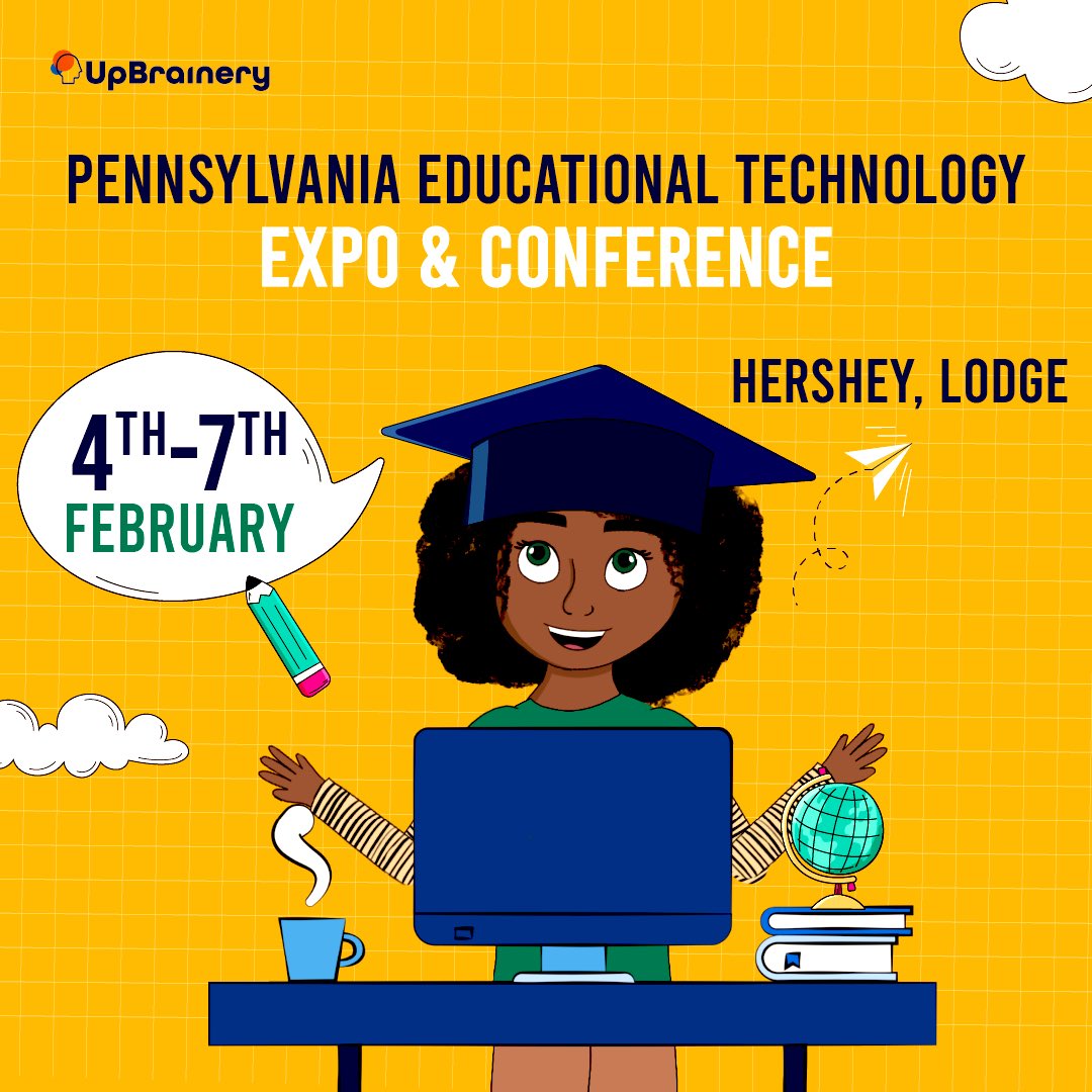 💥📣#UpBrainery is thrilled to be exhibiting at the PETE&amp;C Conference in #Pennsylvania February 4th-7th! It's a fantastic opportunity to connect with us and discuss how our cutting-edge #UpBrainery Curriculum can revolutionize your district's educational needs.💥📚📖
