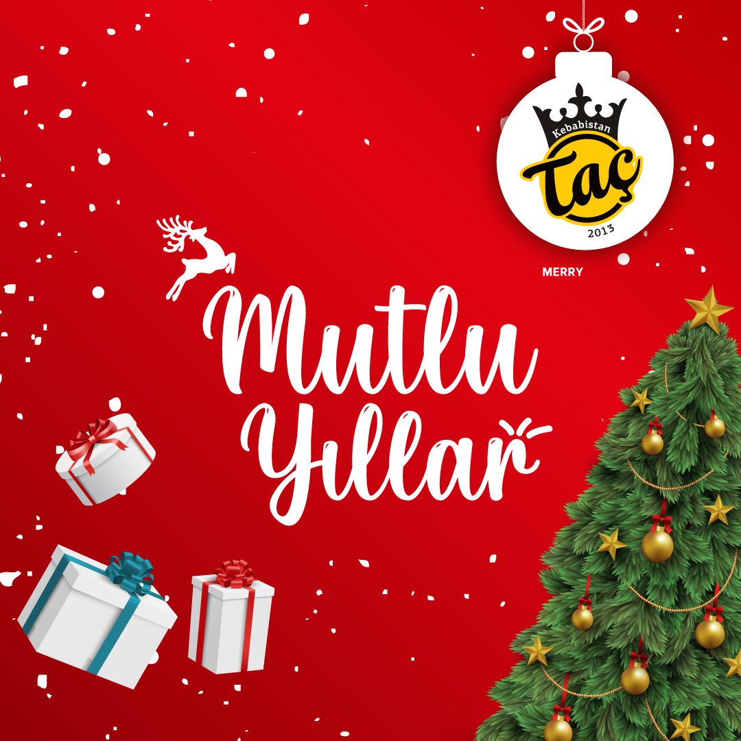 Sevdiklerinizle mutlu, sağlıklı ve huzurlu
bir yıl dileriz.Mutlu yıllar! 🎄❤️🥳 #taçkebabistan #mutluyıllar #hoşgeldin2024