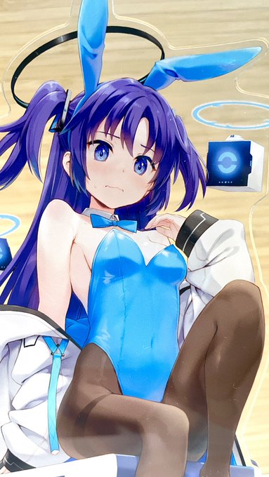 バニーユウカのアクリルフィギュア 色彩美しいな……🤗✨ #C103 #ブルアカ