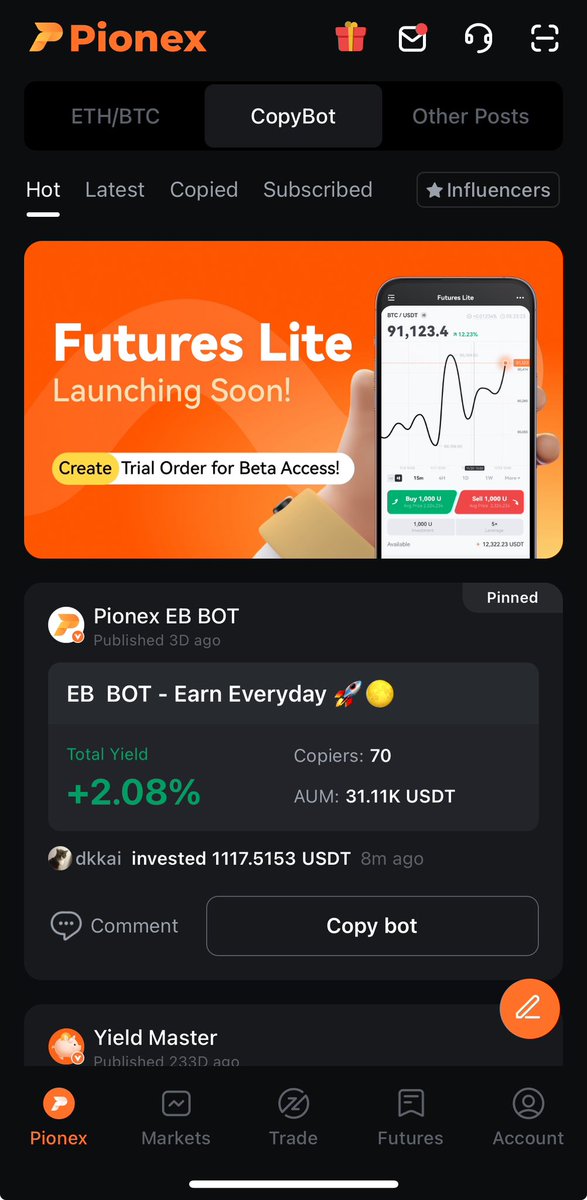 Nueva actualización de Pionex! 💪🏻

1. Rediseño de la página K-line, ahora admite la visualización de 2 indicadores principales y 4 indicadores secundarios simultáneamente. 

2. Futures Grid Bot ahora admite la reducción de posiciones.

3. Optimización de la realización de pedidos