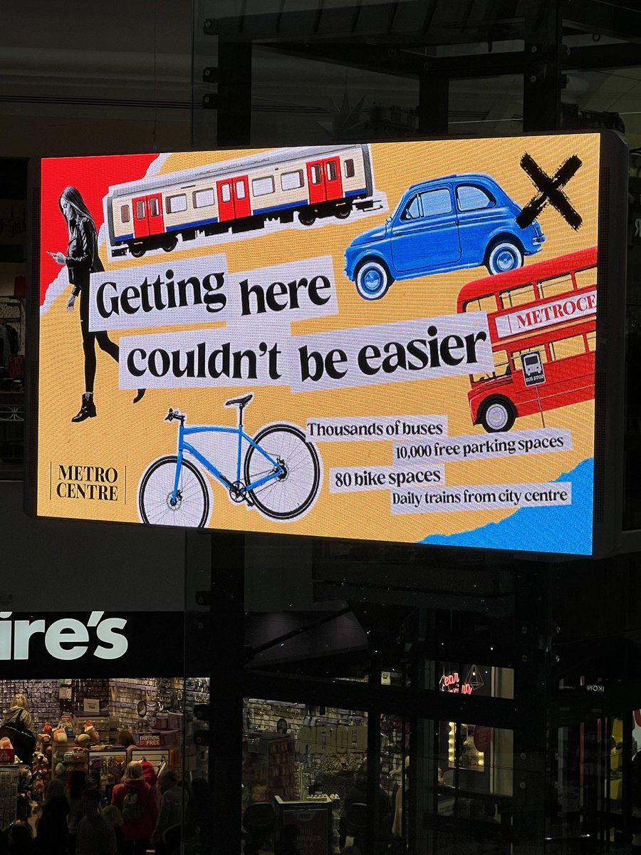 kennydude's tweet photo. This really annoyed me when visiting @_Metrocentre - why is there a London tube and a London bus for a place in Gateshead!? Could have tried to get localised graphics 🫠 https://t.co/hRBXD1eOv9