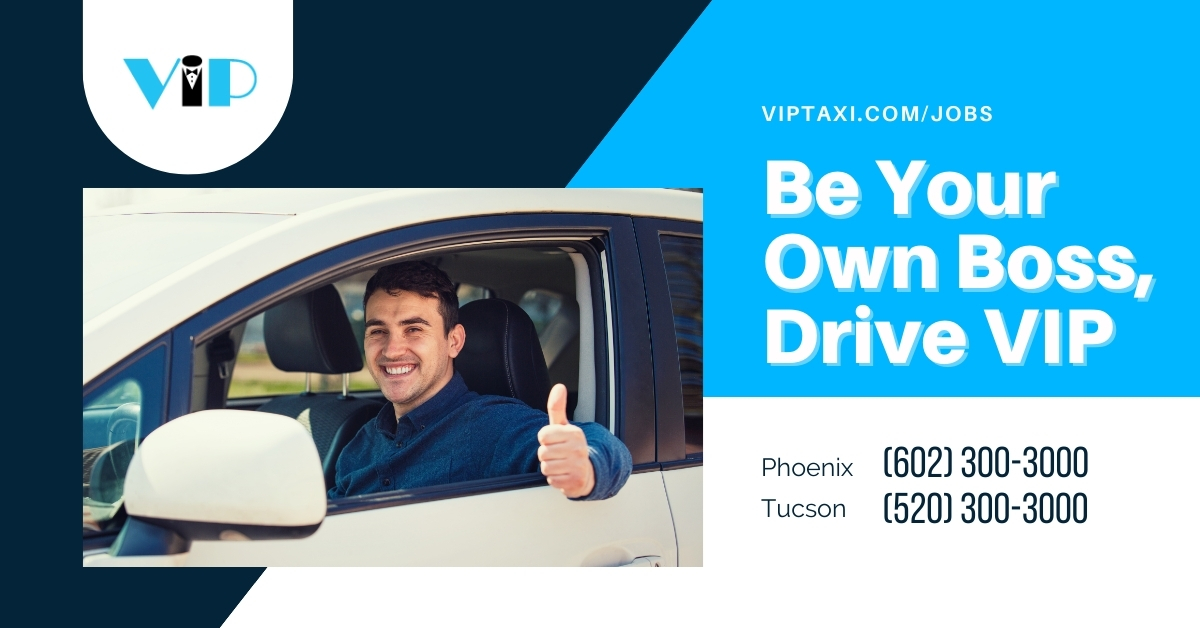 VIPTaxiCab's tweet image. Independent drivers with VIP Taxis get to set their hours and determine how their work schedule goes. Get the work-life balance most drivers can only dream of. bit.ly/2ptetIz  

#AZJobs #Careers #DrivingJob #DrivingCareer #ArizonaTaxi #RideVIP #SupportLocalAZ
