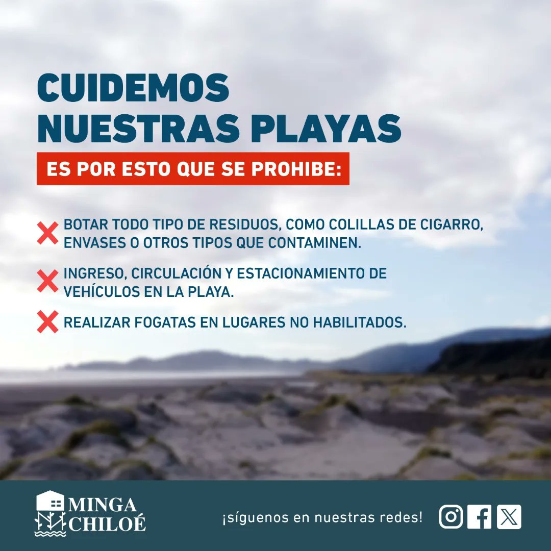 ChiloeMinga's tweet photo. Por qué queremos terminar bien el año y pasar a un verano cuidando nuestro territorio, les dejamos estás recomendaciones:

@DefendamsChiloe https://t.co/G2EAJGd9Dt